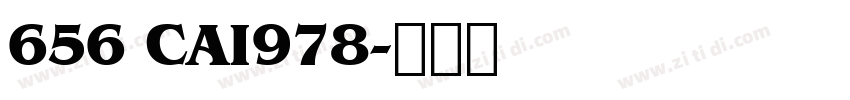 656 CAI978字体转换